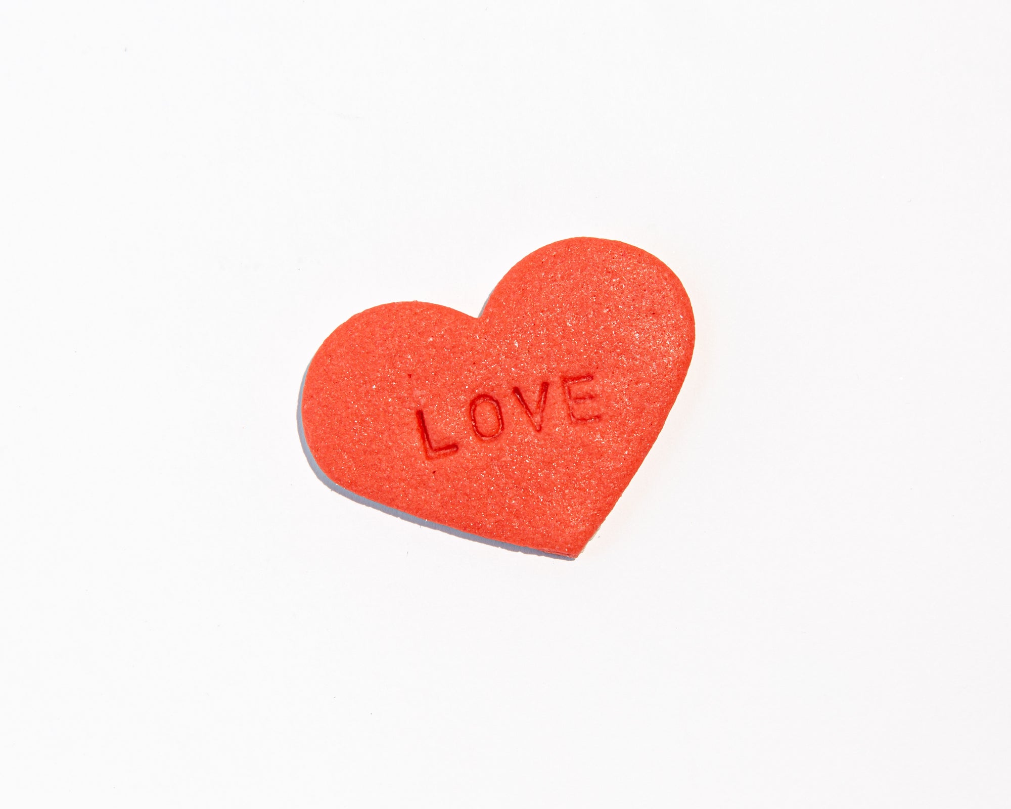 Hand Cut Shortbread - L-O-V-E Hearts