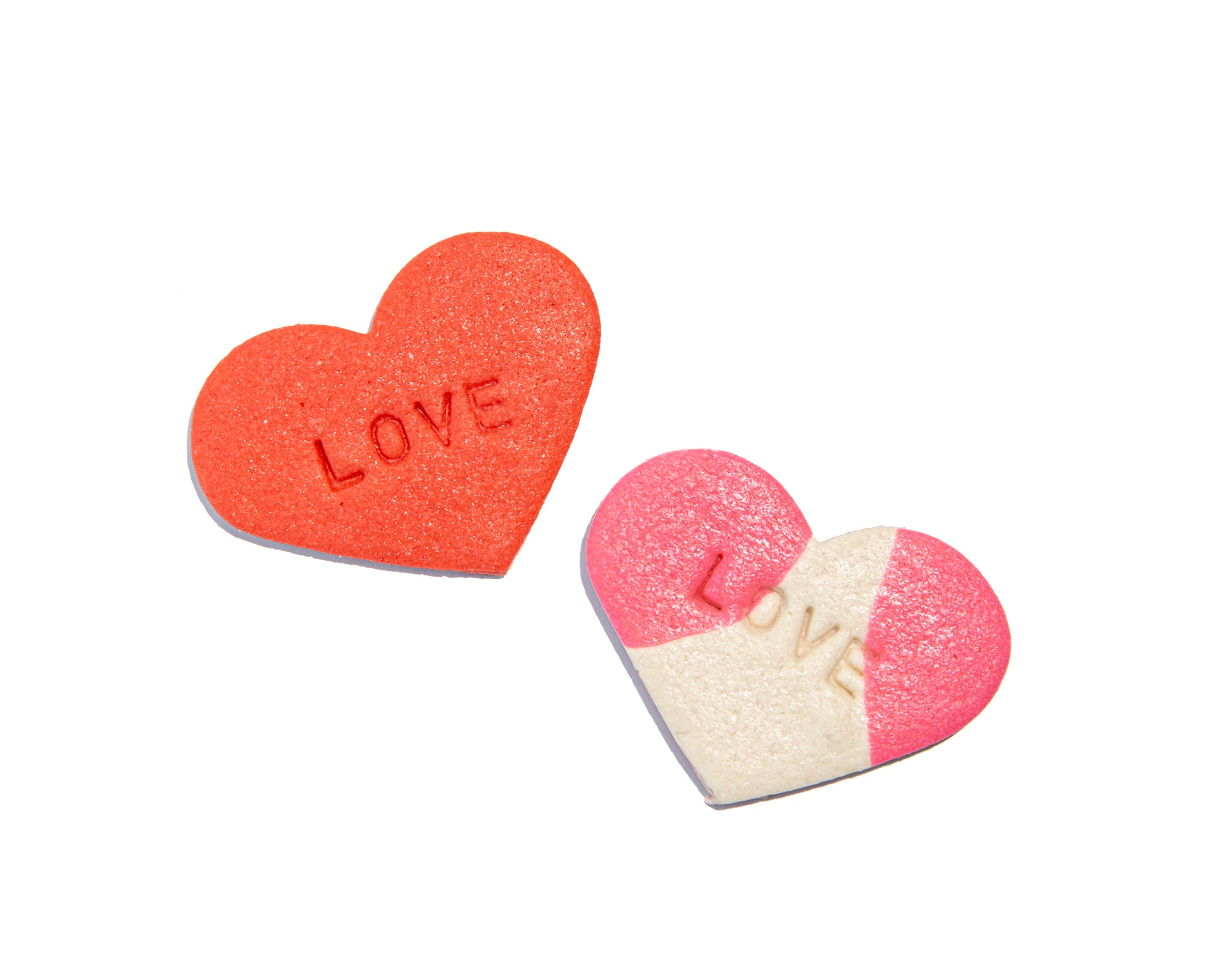 Hand Cut Shortbread - L-O-V-E Hearts