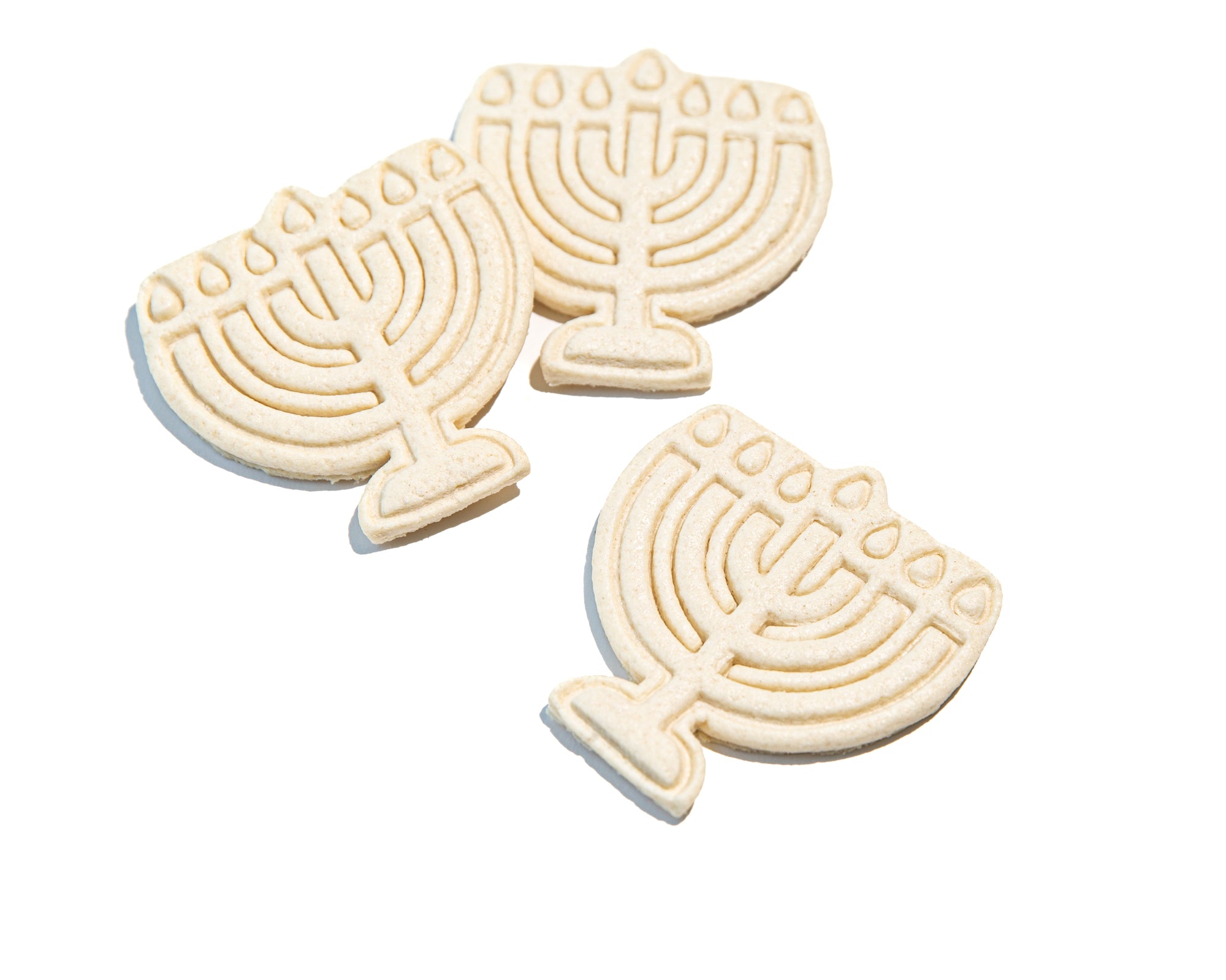 Hand Cut Shortbread - Menorahs