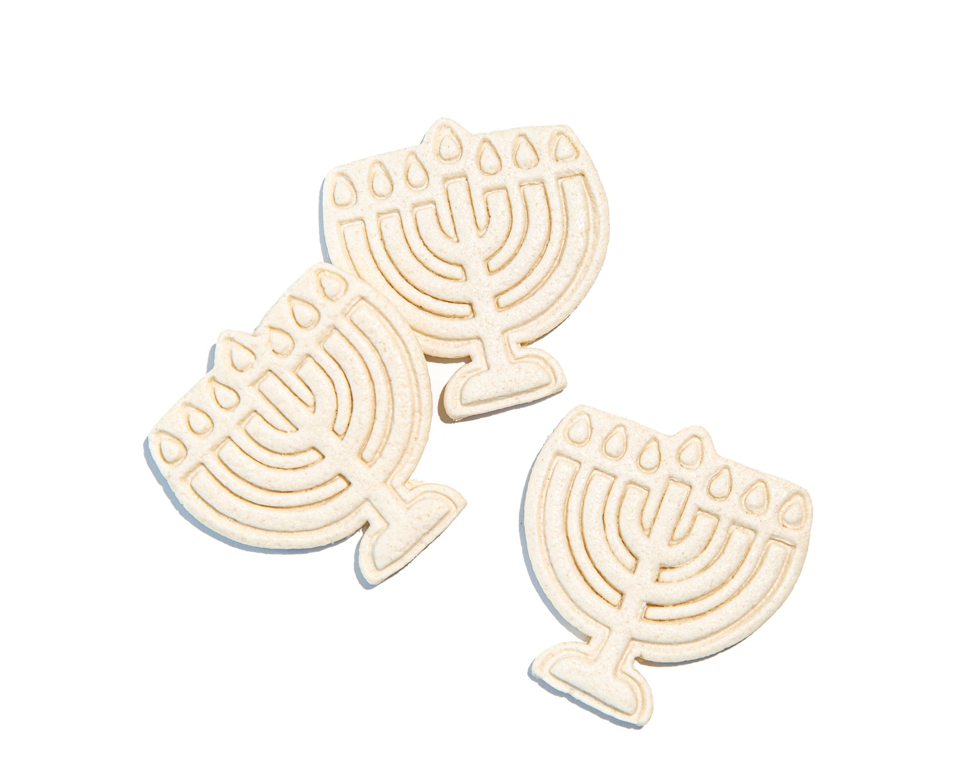 Hand Cut Shortbread - Menorahs